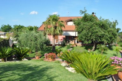 Giardino nel retro di Villa Del Sole